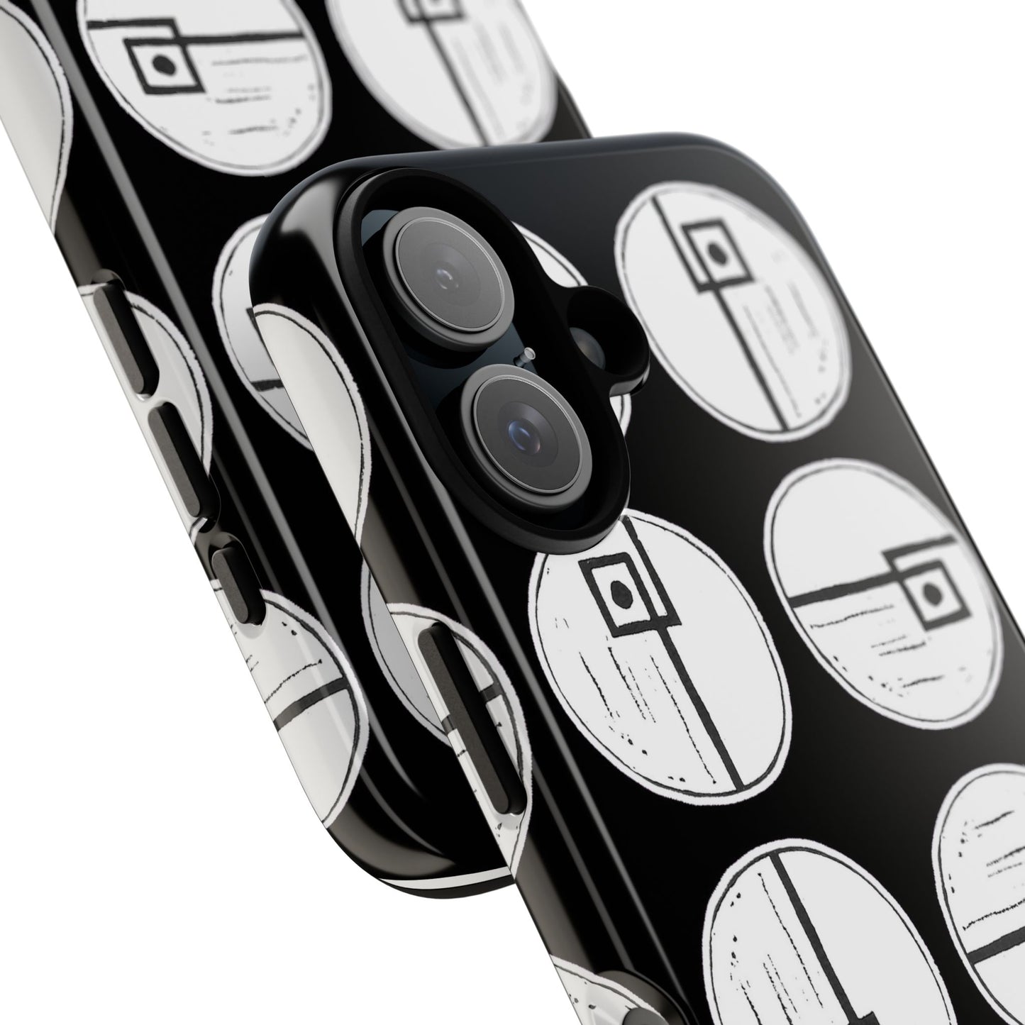 Rotating Rectangle Black Phone case - InkLovePrint