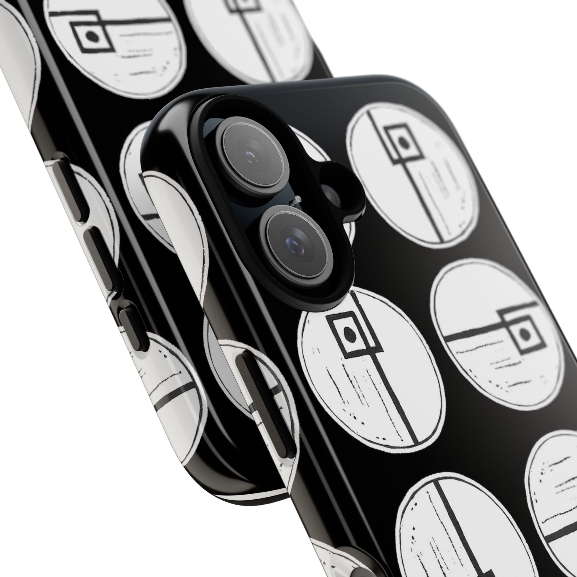 Rotating Rectangle Black Phone case - InkLovePrint