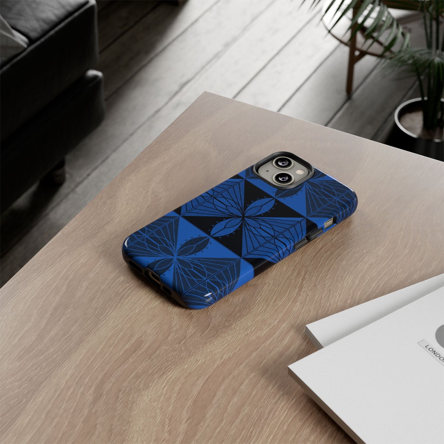 Geometric Blue 2 Phone case - InkLovePrint