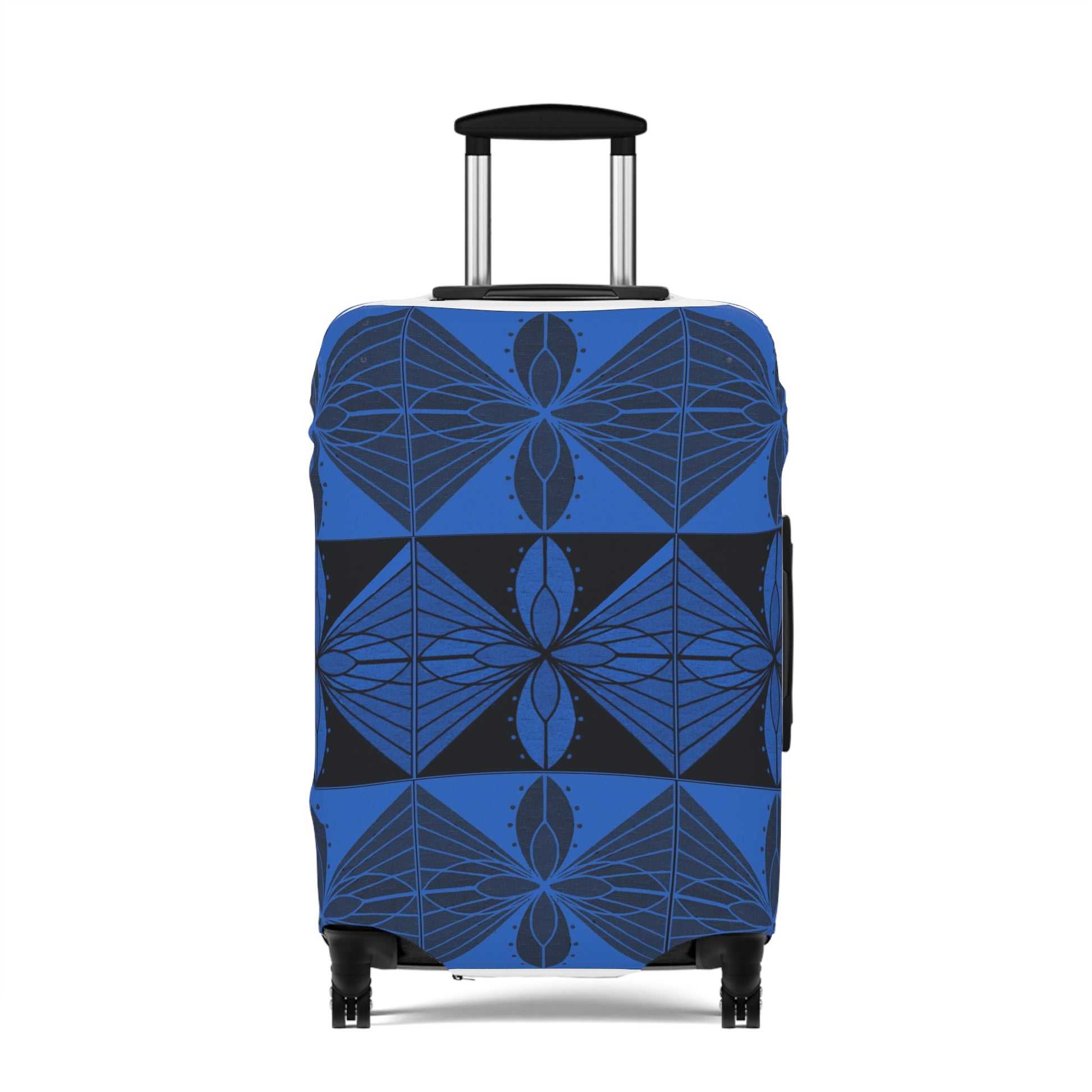 Geometric Blue 2 Luggage Cover - InkLovePrint