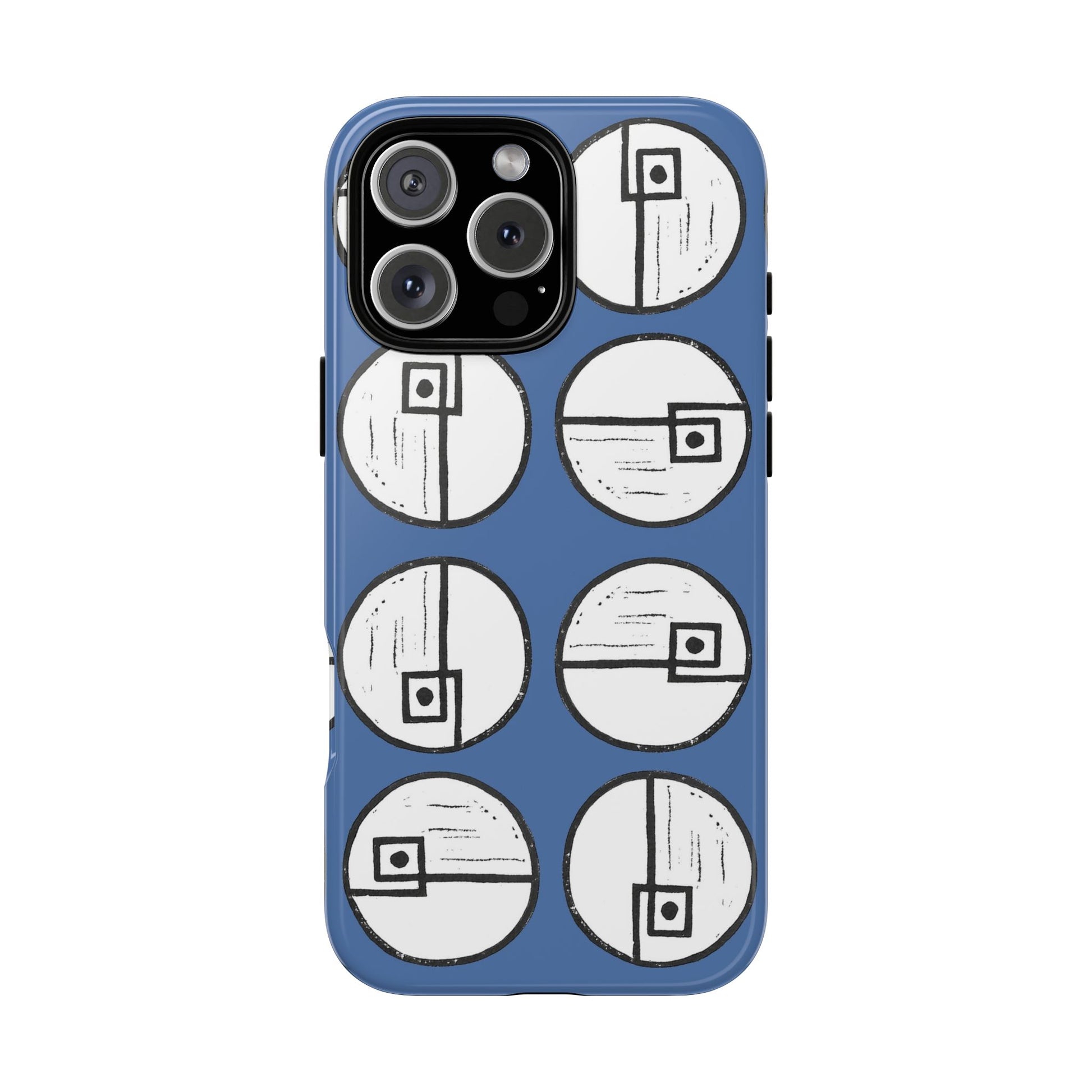 Rotating Rectangle Blue Phone case - InkLovePrint