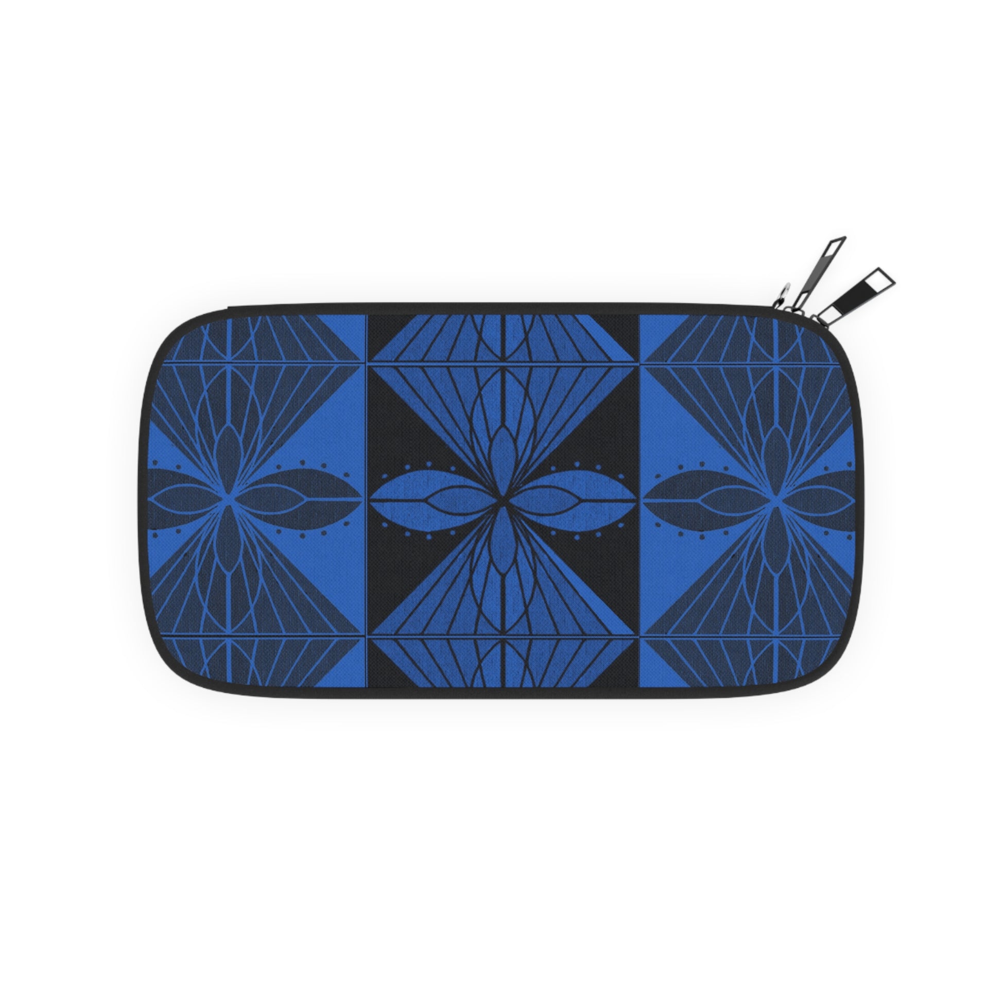 Geometric Blue 2 Passport Wallet - InkLovePrint
