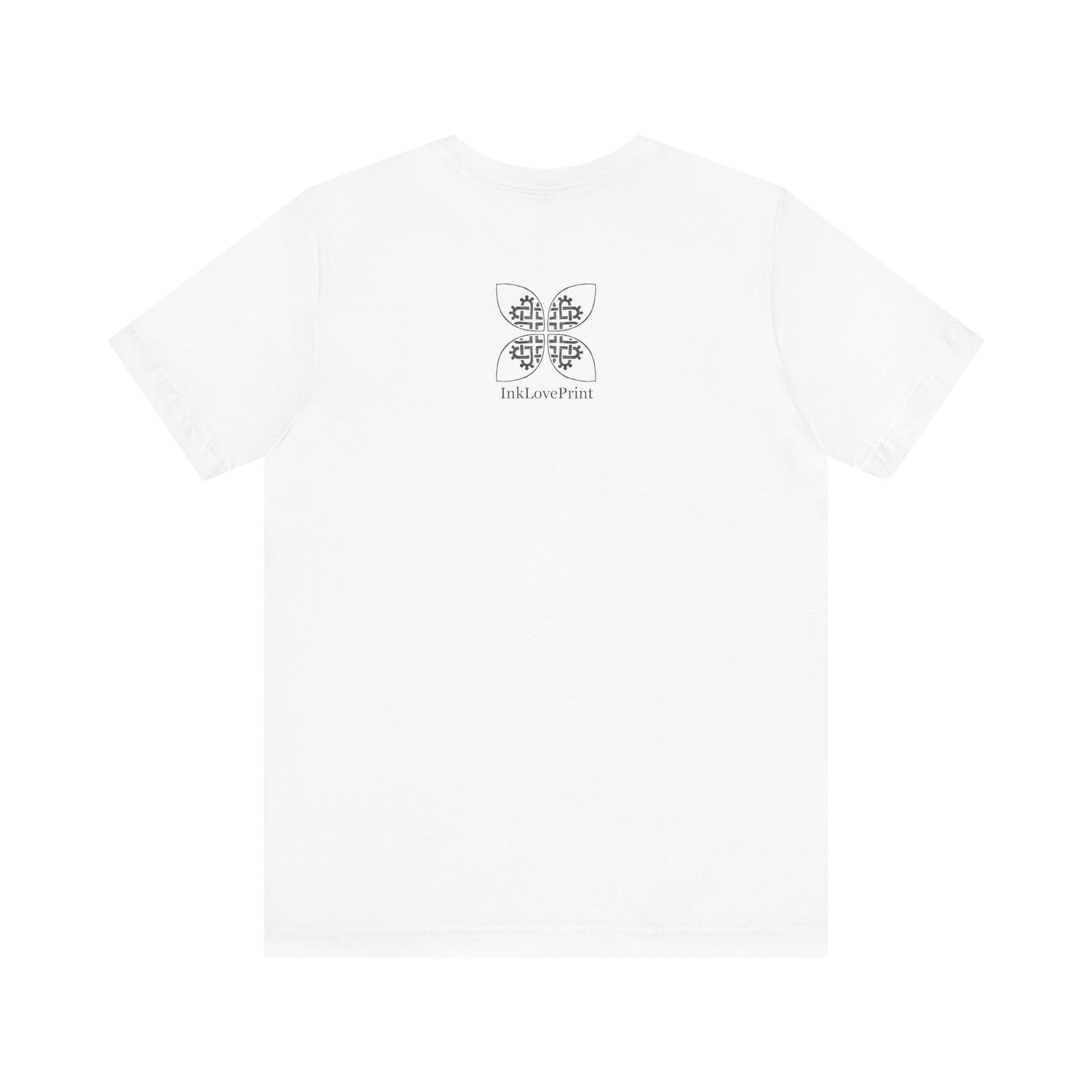 Black Flower Motif Unisex T-Shirt - InkLovePrint