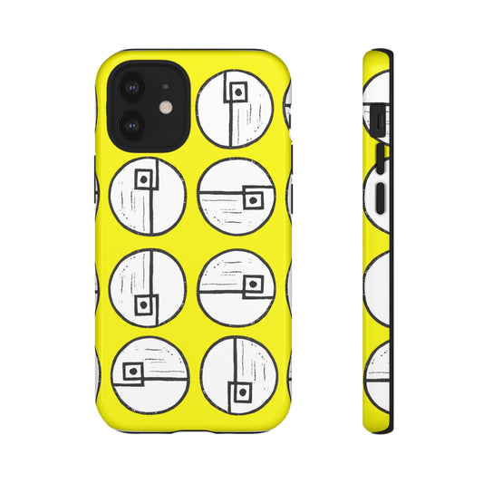 Rotating Rectangle Yellow Phone case - InkLovePrint