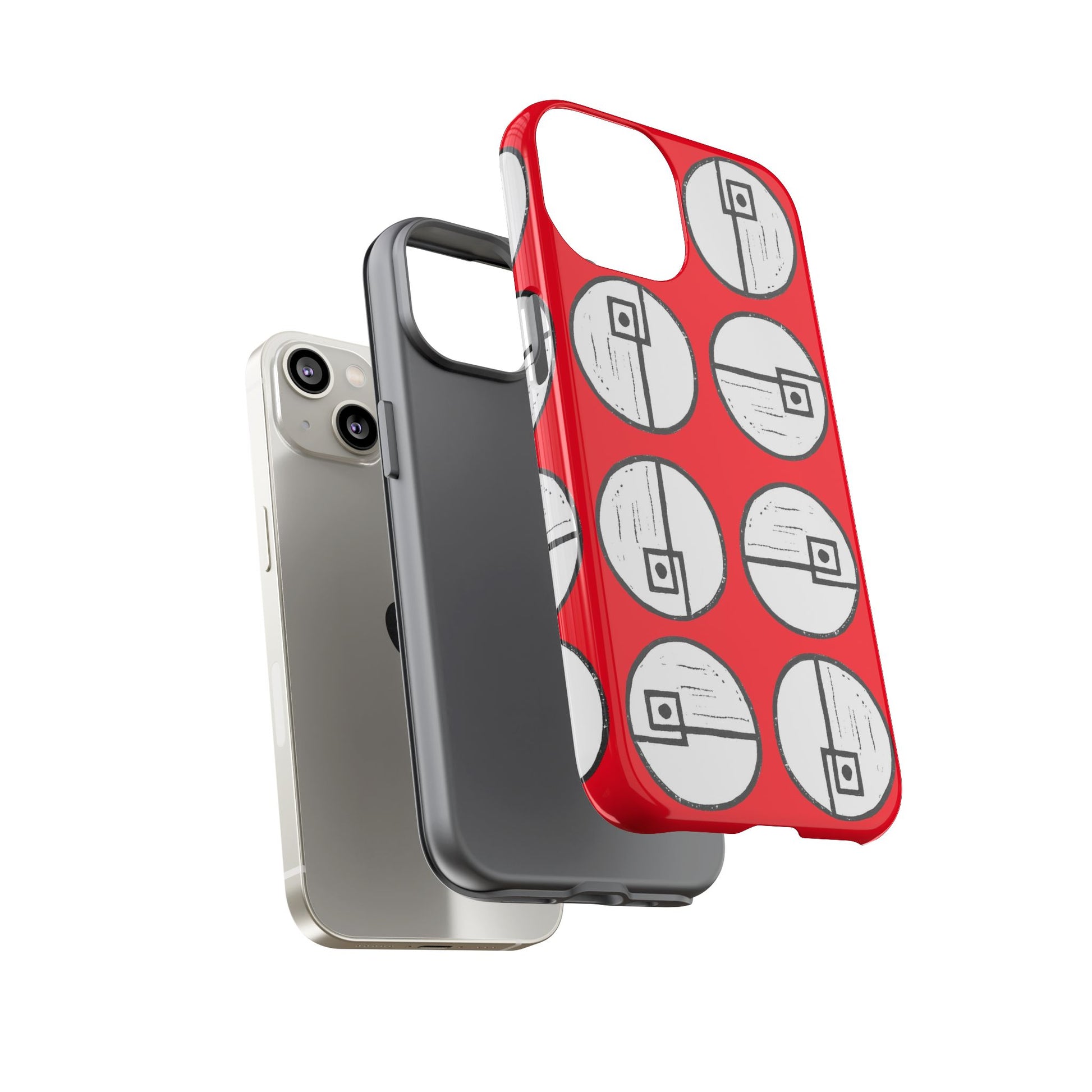 Rotating Rectangle Red - Phone case - InkLovePrint