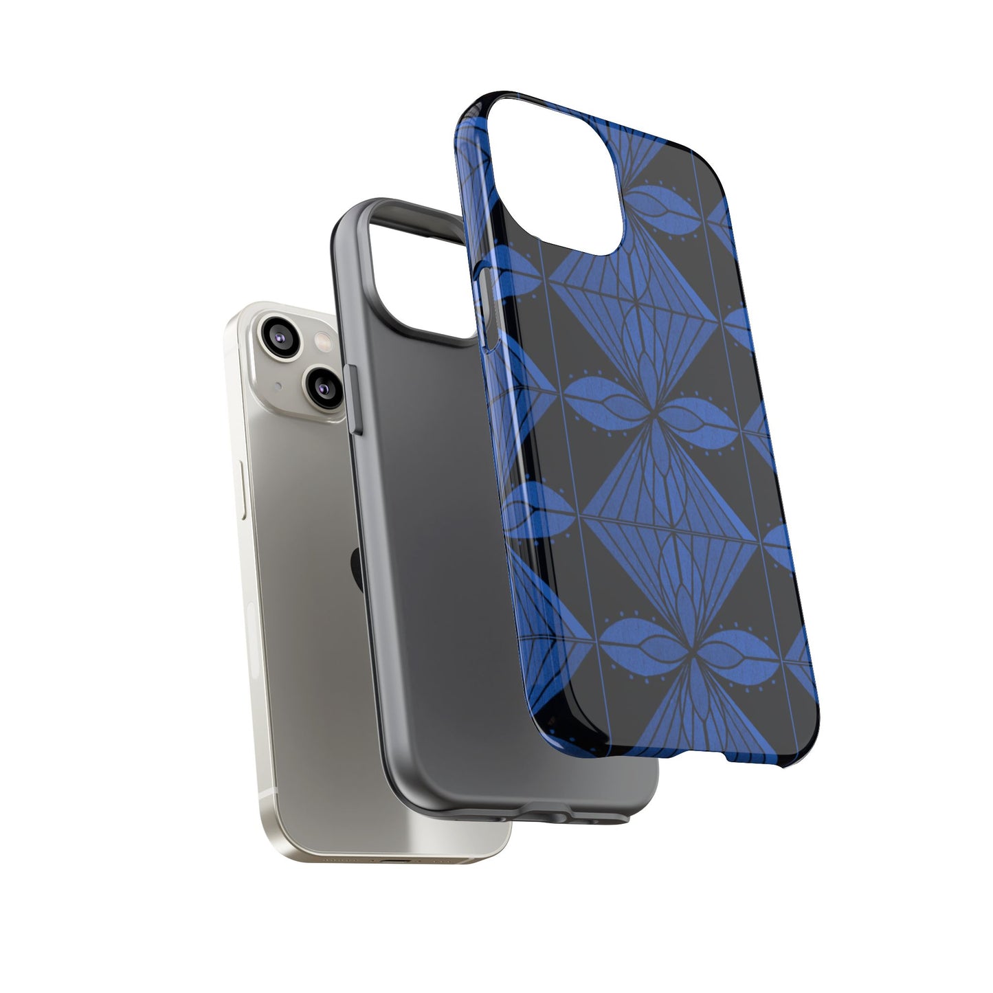 Geometric Blue 1 Phone case - InkLovePrint