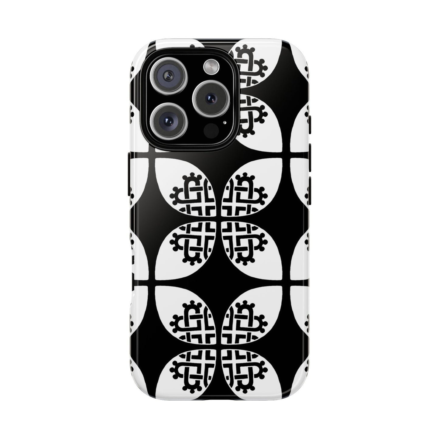 Celtic Heart - Black Phone case