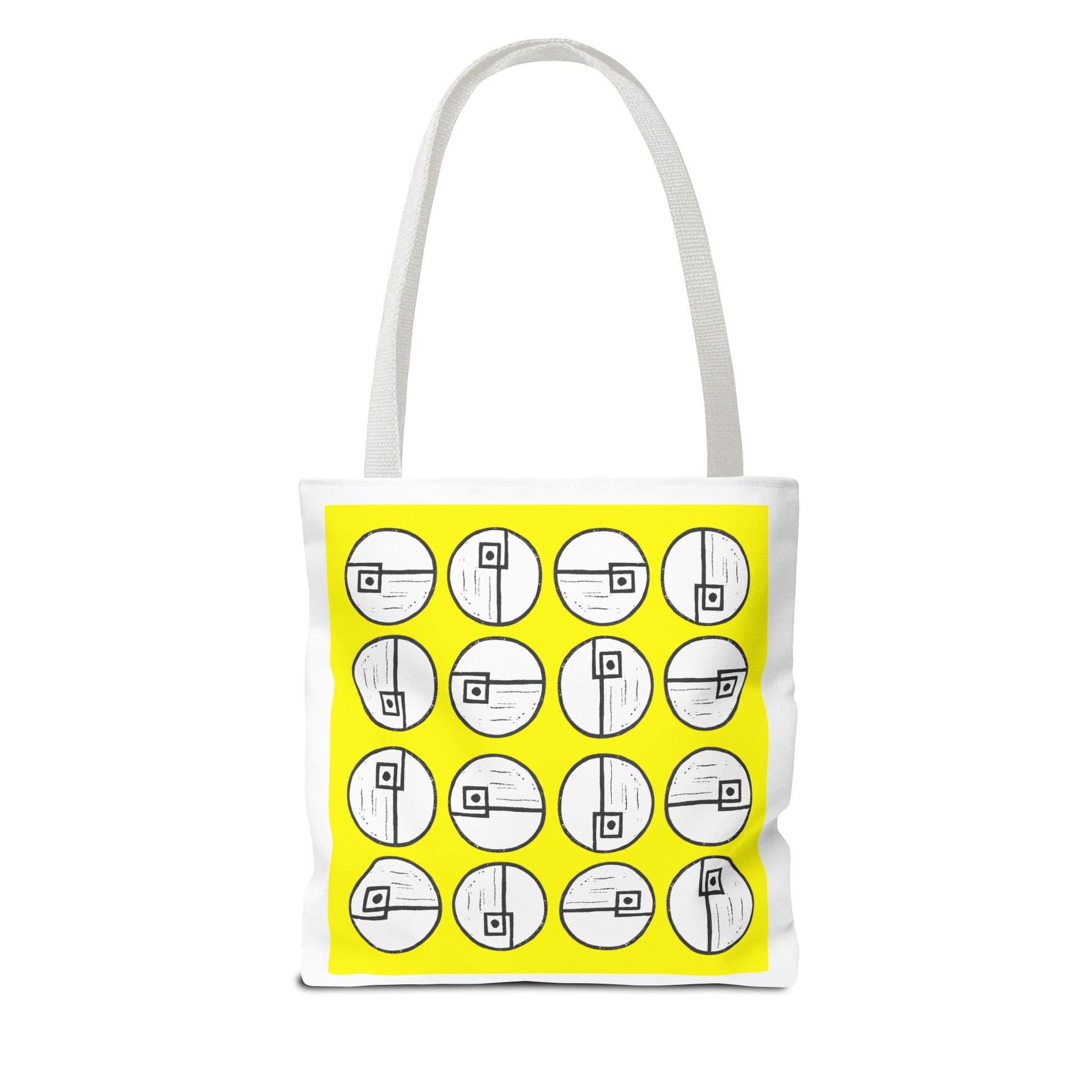 Rotating Rectangle Yellow Tote Bag - InkLovePrint