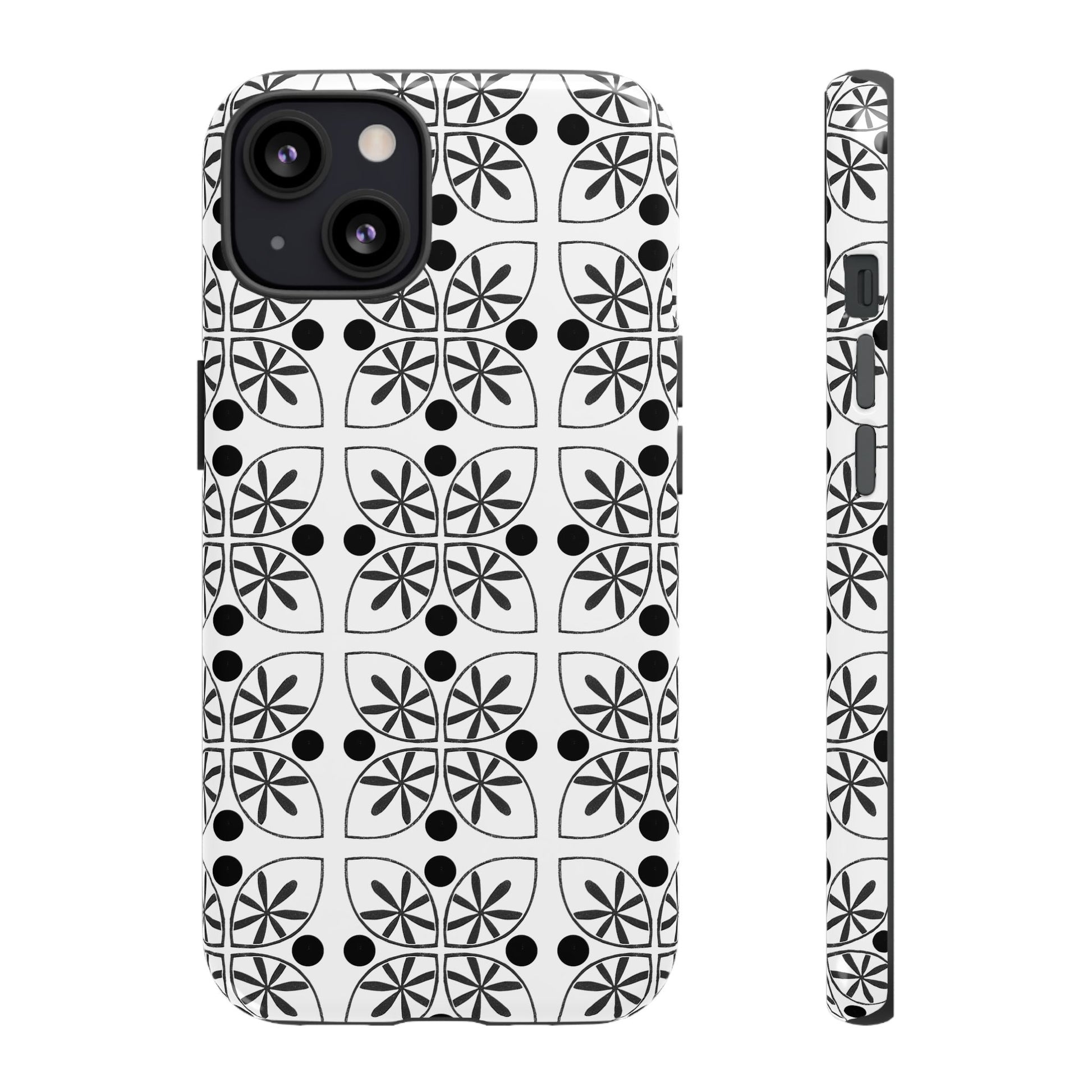 Black Flower Phone case - InkLovePrint